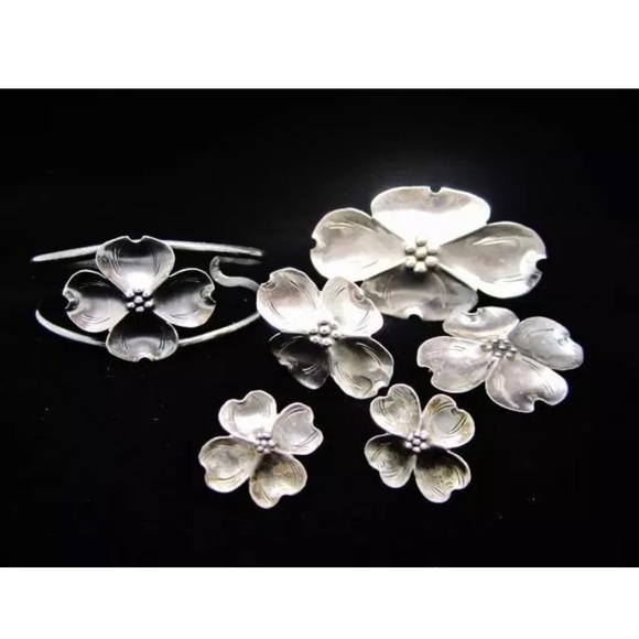 Vtg Stuart Nye 925 Lot Ring Cuff Ears Pins MCM - Picture 1 of 7